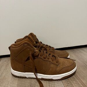 Brown High-Top Sneakers